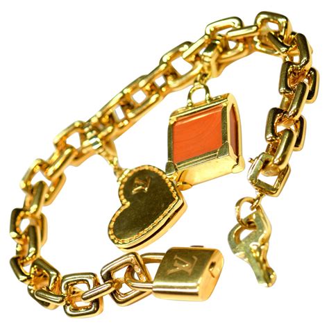 vintage Louis Vuitton charm bracelet